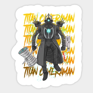 titan cameraman skibidi toilet Sticker